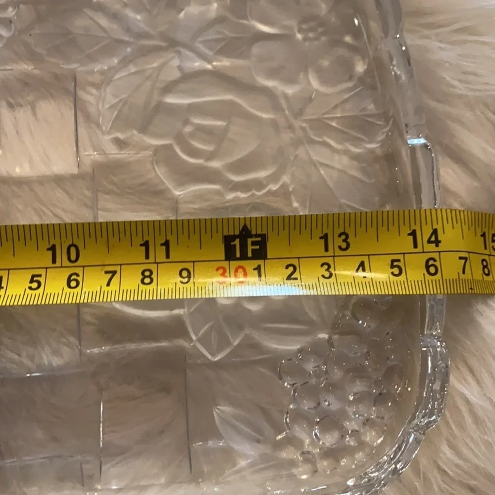 New in box Napoli Crystal platter
